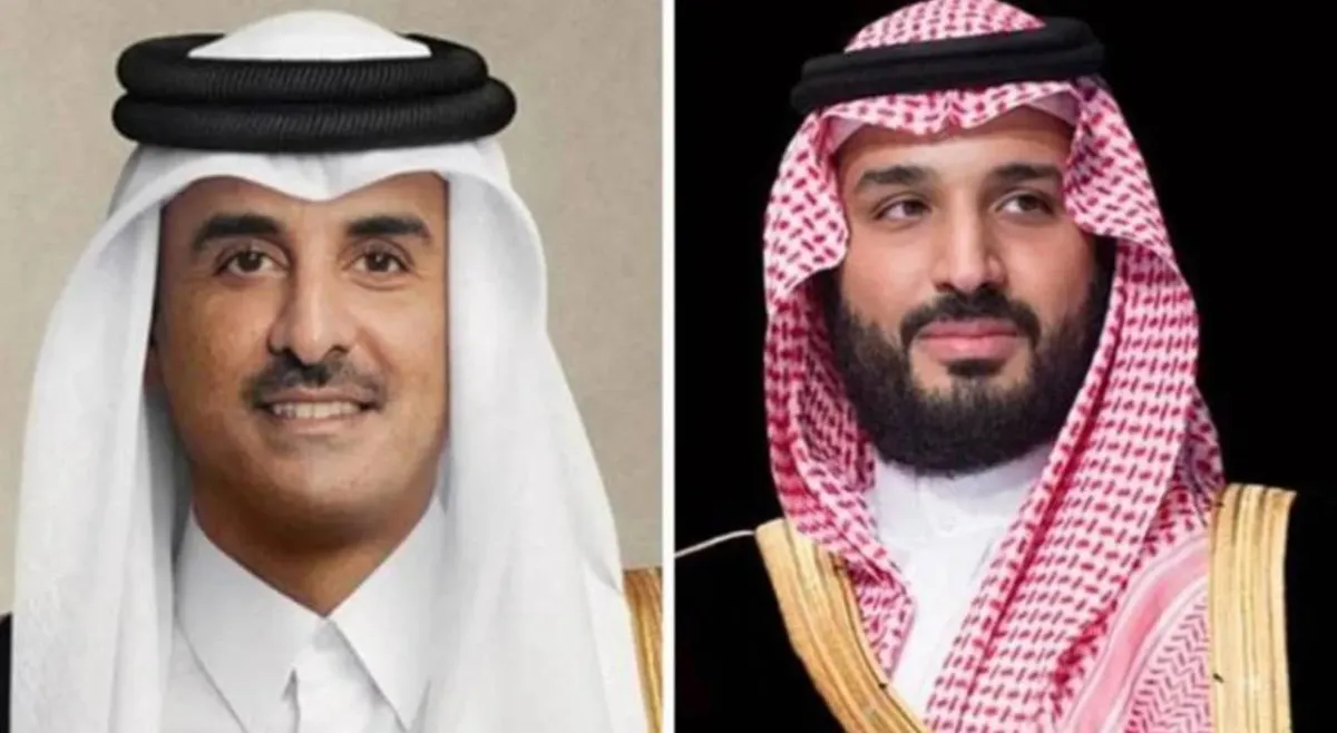 ولي العهد السعودي يؤكد لأمير قطر وقوف الرياض مع الدوحة