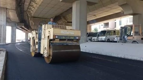 رصف وتطوير الطريق أسفل الطريق الدائري بمنطقة كفر غطاطي