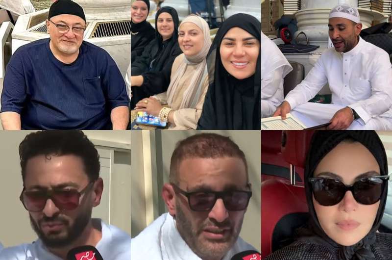 صور.. مشاهير يؤدون فريضة الحج 2025