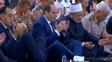 بتشريف الرئيس.. أداء شعائر صلاة عيد الأضحى بمسجد مصر الكبير بالعاصمة الإدارية