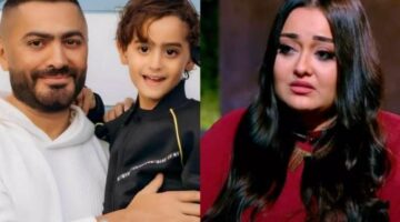 راندا البحيري تتمنى الشفاء لـ نجل تامر حسني