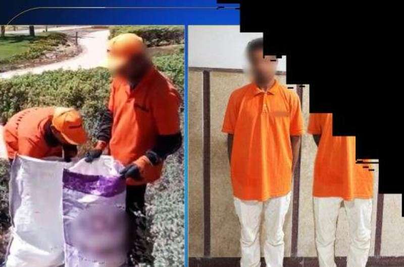 ضبط شخصان بسبب وضع كلاب داخل أجولة بلاستيكية