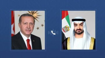 محمد بن زايد وأردوغان يبحثان تداعيات الاستهداف العسكري الإسرائيلي لإيران على أمن المنطقة واستقرارها