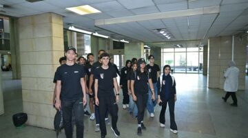 رئيس جامعة القاهرة يستقبل بعثة الاتحاد المصري لألعاب القوى المشاركة فى البطولة الإفريقية بنيجيريا