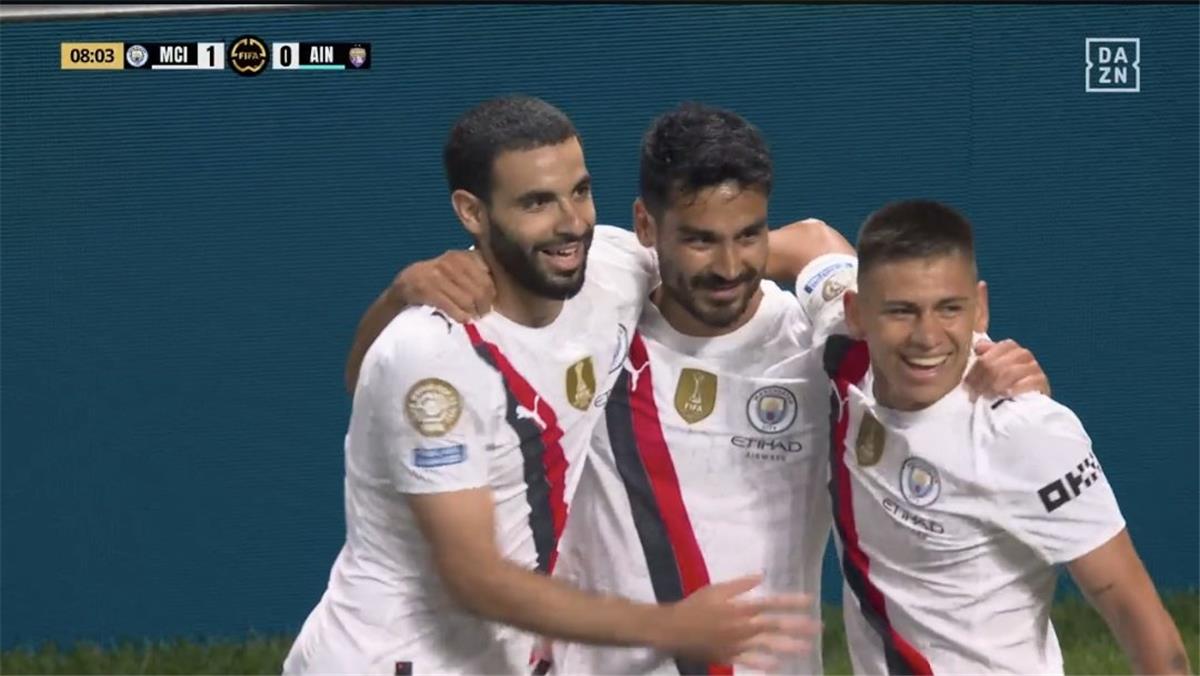 فيديو | بطريقة رائعة.. جوندوجان يسجل هدف مانشستر سيتي الأول أمام العين