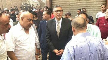 محافظ الجيزة يتابع ميدانياً جهود إطفاء حريق بمخزن دهانات بمنطقة البراجيل بأوسيم