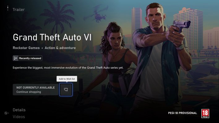 لعبة GTA 6 على متجر Xbox