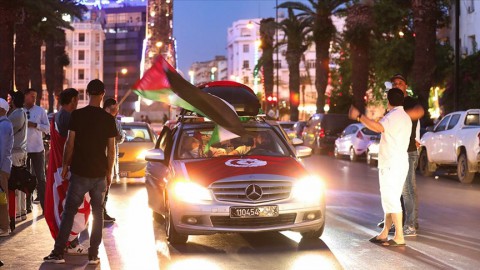 تونس.. مئات يتظاهرون تضامنا مع غزة ومساندة لقافلة الصمود المغاربية