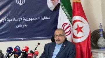 في ندوة صحفية السفير الايراني بتونس: ايران من يقرر متى وكيف تنتهي الحرب لا مشكلة لدينا في استمرار المفاوضات والدفاع  عن انفسنا.. والمصالح الامريكية كثيرة في المنطقة