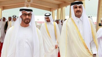 رئيس الإمارات يبدأ زيارة لقطر
