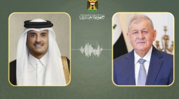 رئيس العراق يشيد بجهود أمير قطر لوقف النار بين إيران وإسرائيل