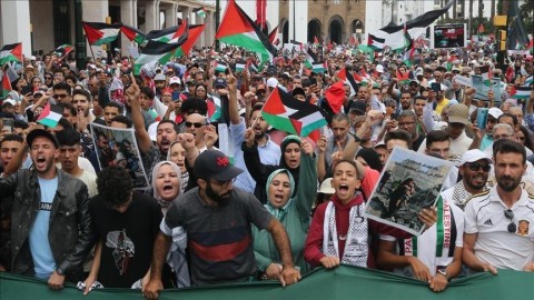 في 40 مدينة مغربية.. تنظيم أكثر من 55 مظاهرة تضامنا مع غزة