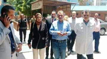 قيادات التأمين الصحي بالقليوبية في جولة تفقدية لمستشفى النيل بشبرا الخيمة