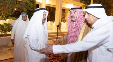 مشعل بن ماجد يواسي أسرة السميري في فقيدهم – أخبار السعودية