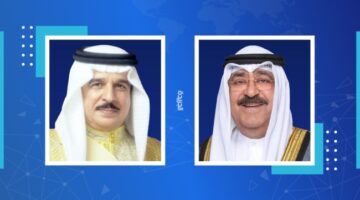 سمو أمير البلاد يتلقى اتصالاً من ملك البحرين للتهنئة بقرب حلول عيد الأضحى المبارك