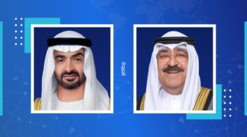 سمو أمير البلاد يتلقى اتصالاً هاتفياً من رئيس الإمارات