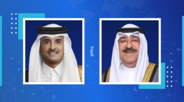 سمو أمير البلاد يتلقى اتصالاً هاتفياً من أمير قطر للتهنئة بحلول عيد الأضحى المبارك
