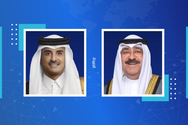 سمو أمير البلاد يتلقى اتصالاً هاتفياً من أمير قطر للتهنئة بحلول عيد الأضحى المبارك