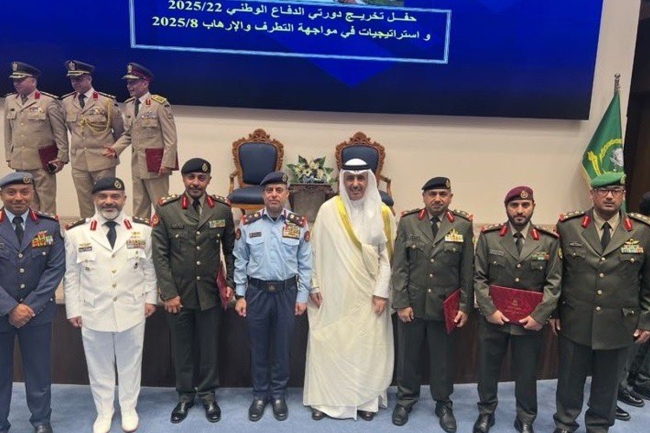 تخريج 6 ضباط كويتيين من كلية الدفاع الوطني الأردنية