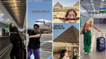هاشتاج Egypt is calling يعكس تجربة السياح الممتعة في مصر