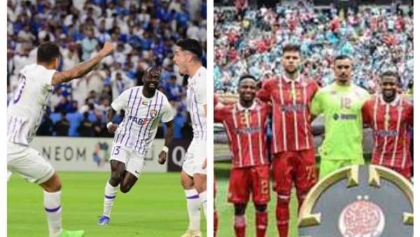 التعادل الإيجابي يحسم نتيجة الشوط الأول بين الوداد والعين الإماراتي