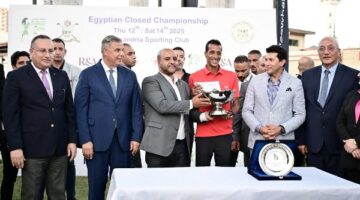 أحمد مرجان مركز أول بـ بطولة كأس مصر المغلقة للجولف