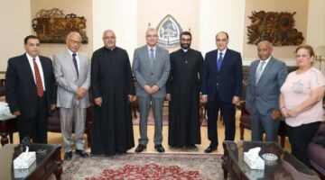 راعيا الأقباط الكاثوليك بالزقازيق والعاشر يهنئان رئيس جامعة الزقازيق بعيد الأضحى