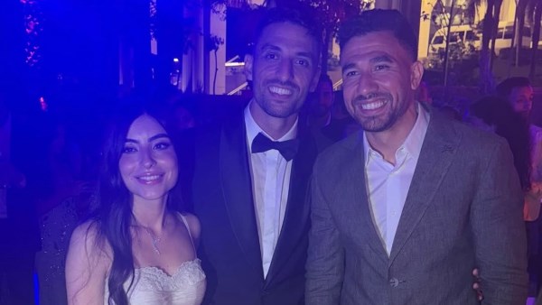 محمود تريزيجيه يُهنئ طاهر محمد طاهر بالزفاف .. شاهد