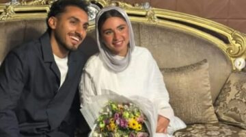 لاعب الزمالك أحمد حمدي يحتفل بخطوبته