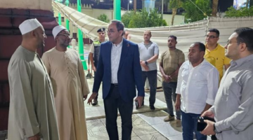 بالصور.. محافظ قنا يتفقد مسجد سيدي عبد الرحيم القنائي استعدادًا لصلاة العيد
