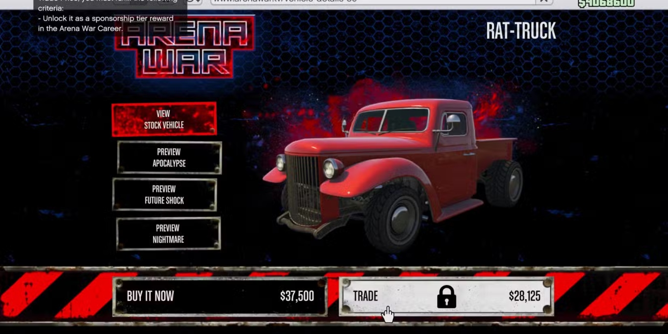 ترتيب جميع مركبات ساحة الحرب Arena War في GTA Online – الجزء الأول – newnews4