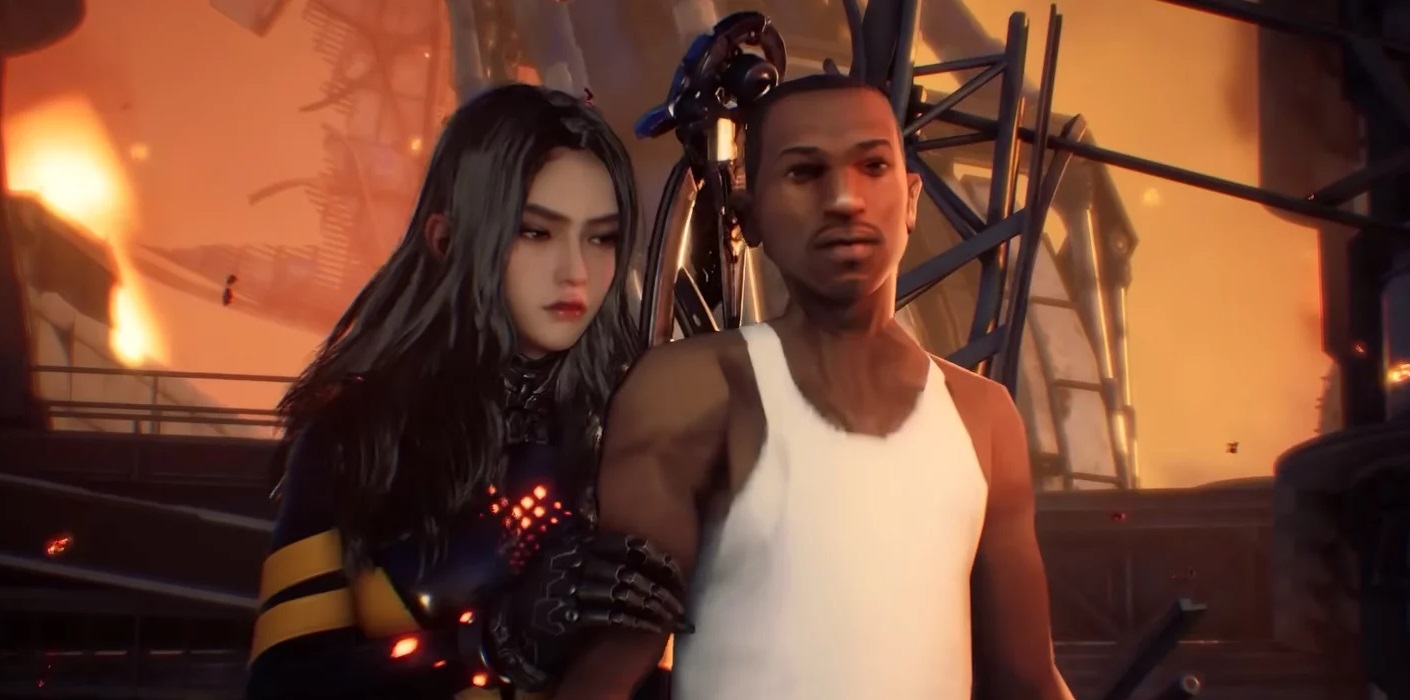 ملك المودات وبطل San Andreas الشهير CJ يغزو لعبة Stellar Blade مكان البطلة! | newnews4