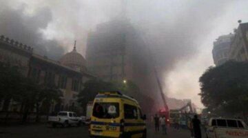 تفاصيل حريق مصنع الإسفنج في دمياط
