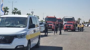 فرق إطفاء أردنية دعما لجهود مكافحة الحرائق في غرب سوريا