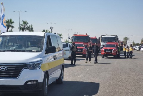 فرق إطفاء أردنية دعما لجهود مكافحة الحرائق في غرب سوريا