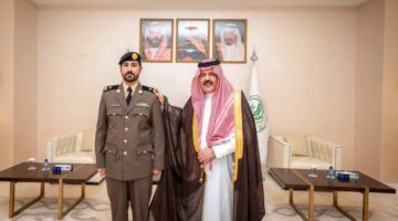 أمير حائل يقلد ٣ ضباط من أمن الإمارة رتبهم الجديدة – أخبار السعودية