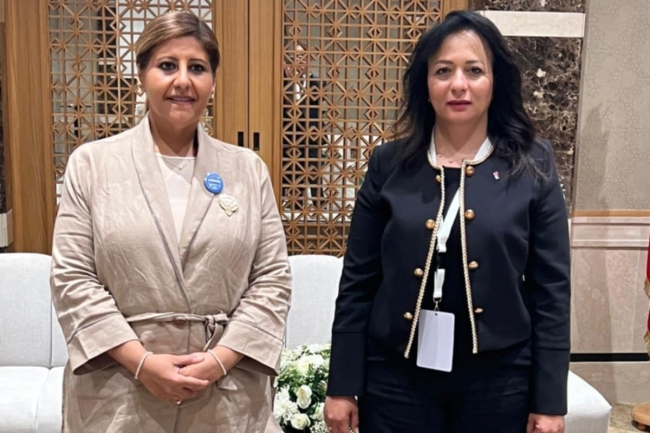 الدعيج تبحث مع وزيرة التنمية الفلسطينية تعزيز التعاون