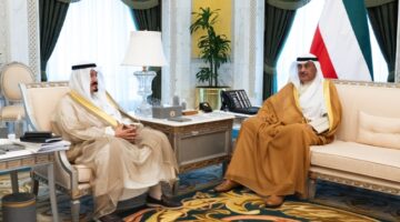 ولي العهد يستقبل العبدالله ورئيس الحرس الوطني والنائب الأول