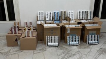 إحباط تهريب سجائر داخل أثاث متجه للعراق