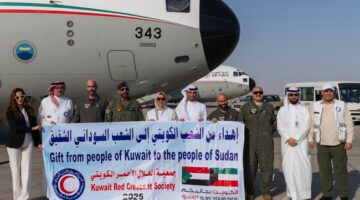 طائرة إغاثية كويتية إلى السودان بـ40 طناً من المواد المتنوعة