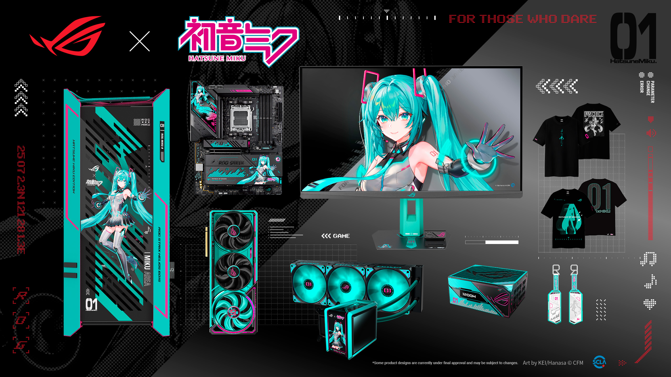 ASUS Republic of Gamers تكشف الستار عن مجموعة ROG x Hatsune Miku الحصرية | newnews4