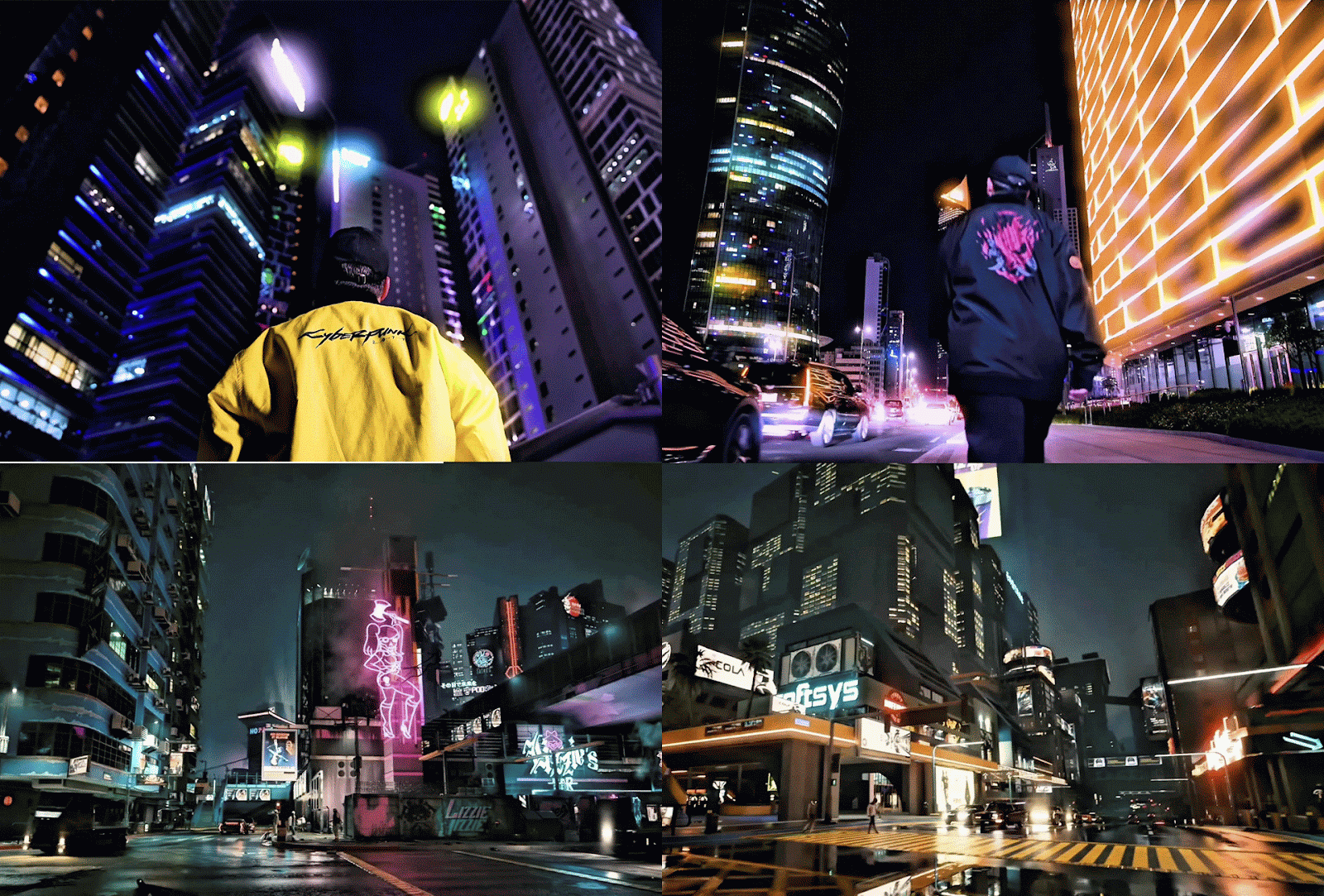 A collage of a person walking in a city at night AI-generated content may be incorrect.